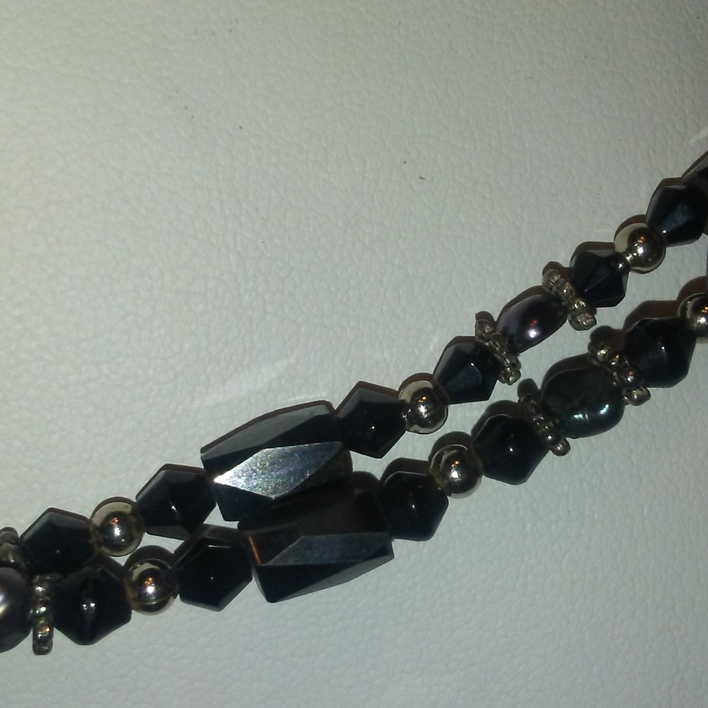 3mm Black Pearl Hematite Magnetic 36" Strand